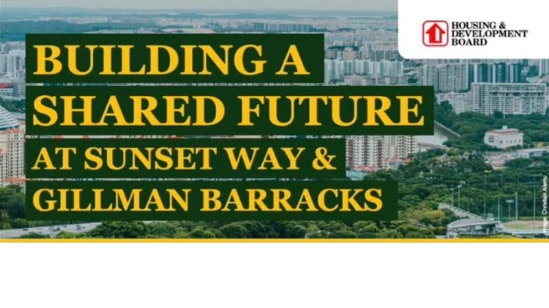 HDB invitation headed Building A Shared Future at Sunset Way and Gillman Barracks